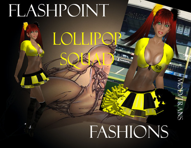 Lollipop Squad Cheerleader Uniform *yellow*