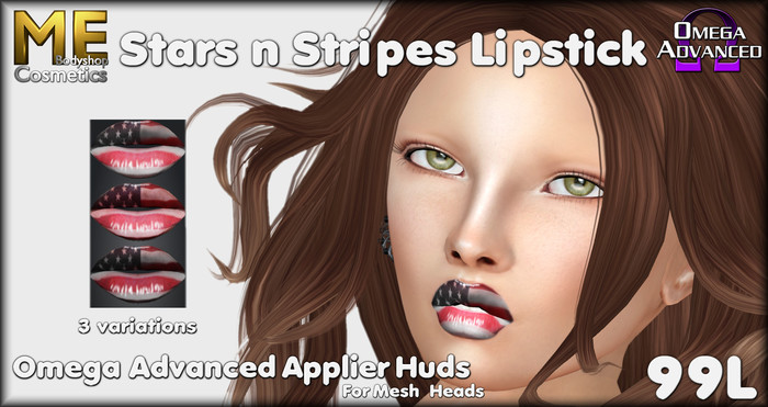 .::ME::. Stars n Stripes Lipstick Boxed