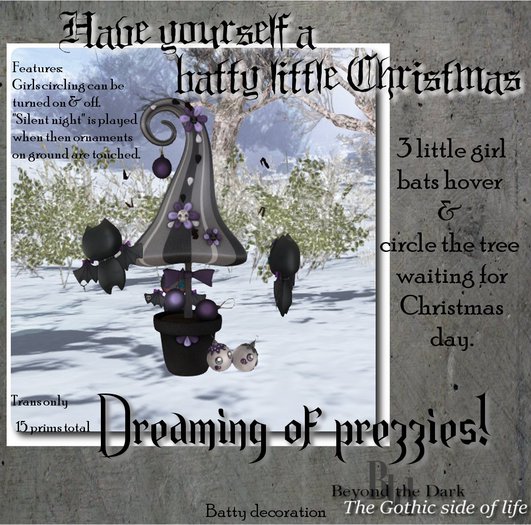 BtD {Deco} Batty little Christmas: Dreaming of Prezzies! {Boxed}