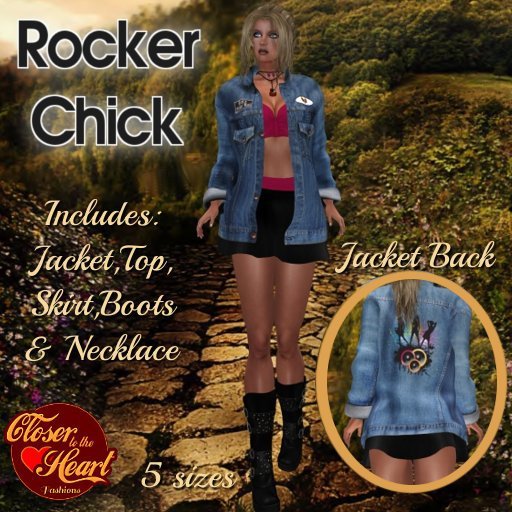 Rocker Chick Outfit-Magenta***