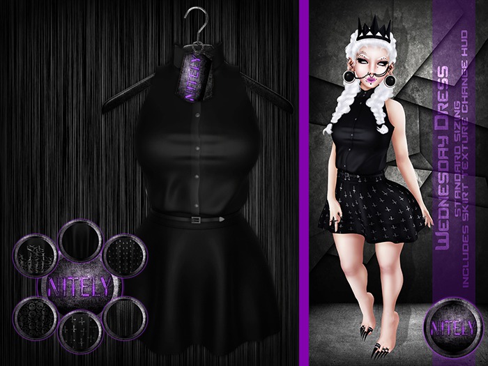 [N] BOX Wednesday Dress blk