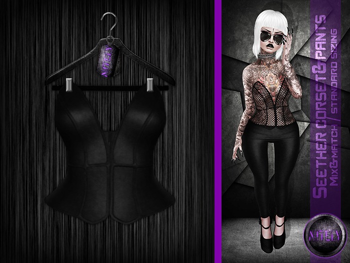 [N] Seether Corset blk