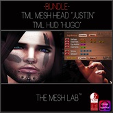 ! TML   "JUSTIN" HEAD BASE + "HUGO" SKIN BUNDLE PACK (wear me)