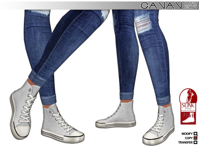 Second Life Marketplace - CANAN - Slink Sports Sneakers 'CANAN' Female ...