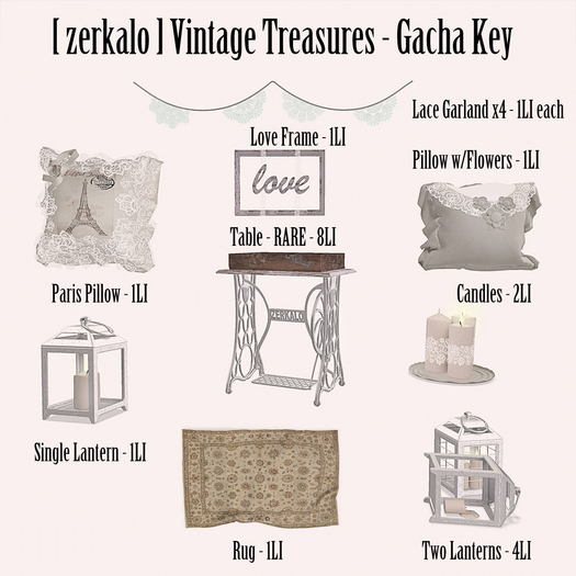 [ zerkalo ] Vintage Treasures - Table - RARE