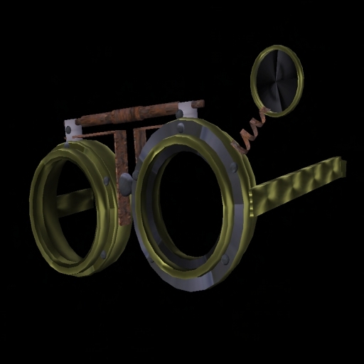 Steampunk Goggles v2- black lens