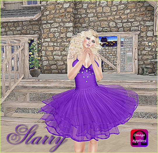 ~*~Shar's Dresses~*~Starry Purple