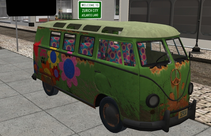 VW Bus  hippie nieuw 19 prim