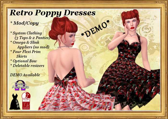 *LBD* Poppy Retro Halter Dress DEMO