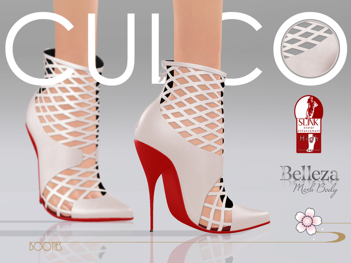 -Culco- Lattice Booties - Pink