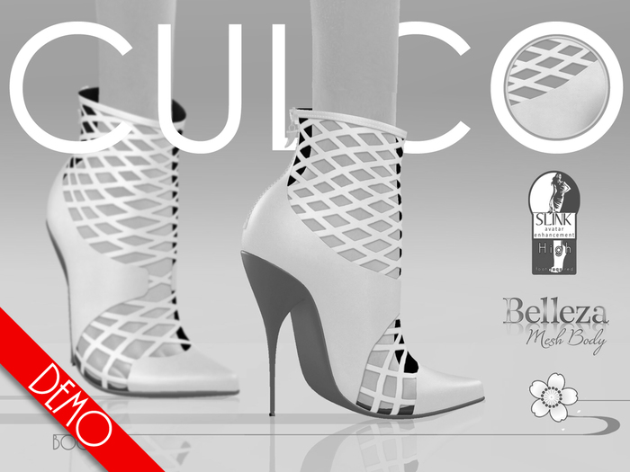Demo -Culco- Lattice Booties - Pink