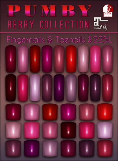 PUMBY* Slink & Maitreya - Berry Collection Fatpack Huds