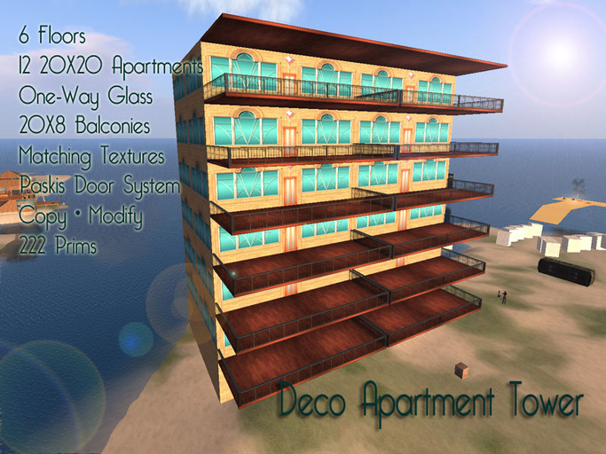 DECO Apartment Tower Prefab 6 Floors 12 Units