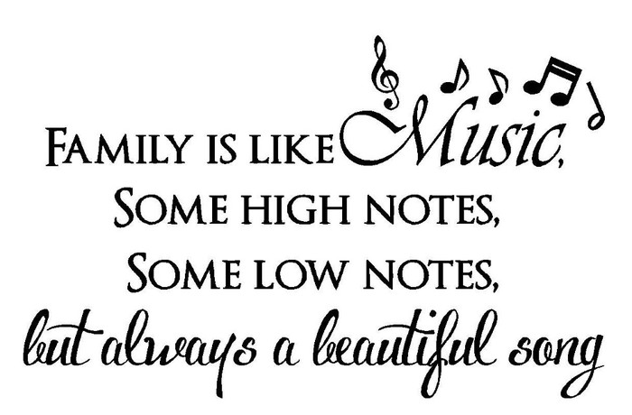 {Q-Essentials} Family is Like Music Wall Decal