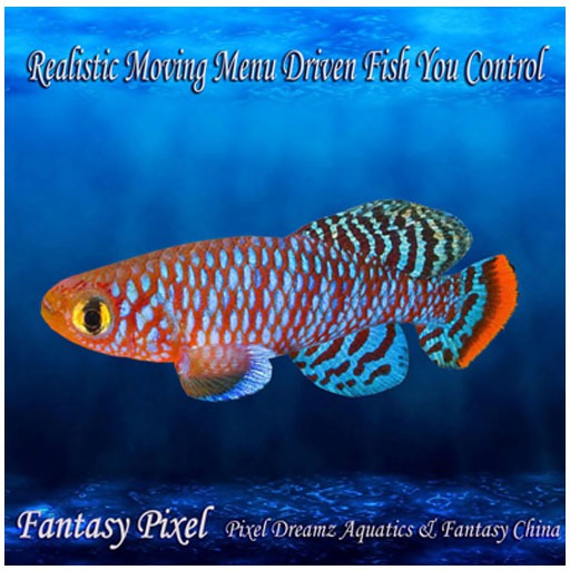 Realistic Moving Menu Driven Fish YOU CONTROL - Recording fish 50