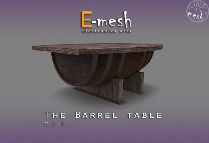 E-mesh: Barrel coffee Table