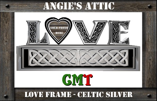 AA - Love Frame - Celtic Silver