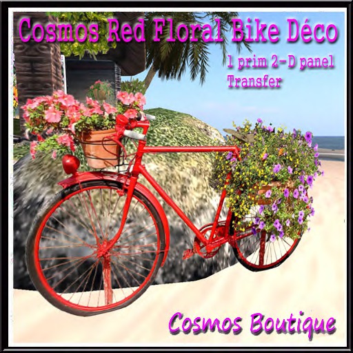 Cosmos Floral Bike Deco (Box)