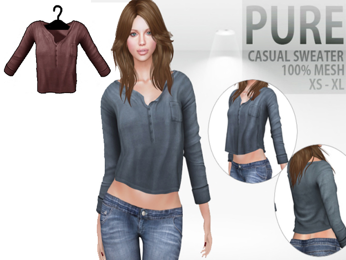 PURE - Casual Blouse - Maroon