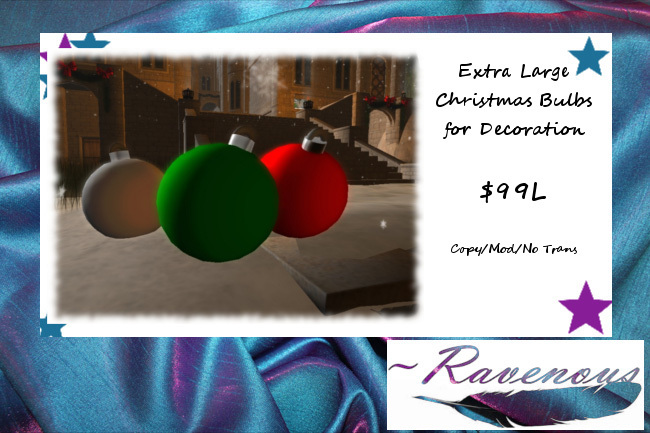 Extra Large Xmas bulbs (boxed)