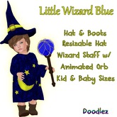 Doodlez Little Wizard~Blue