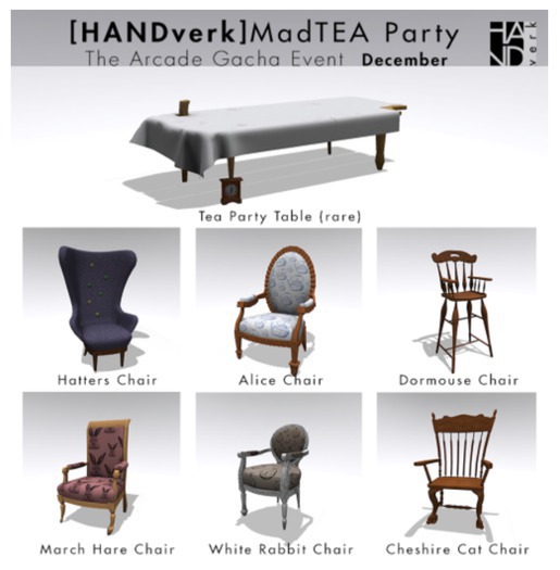 [HANDverk]Mad TEA Tea Party Complete Set w RARE RETIRED!