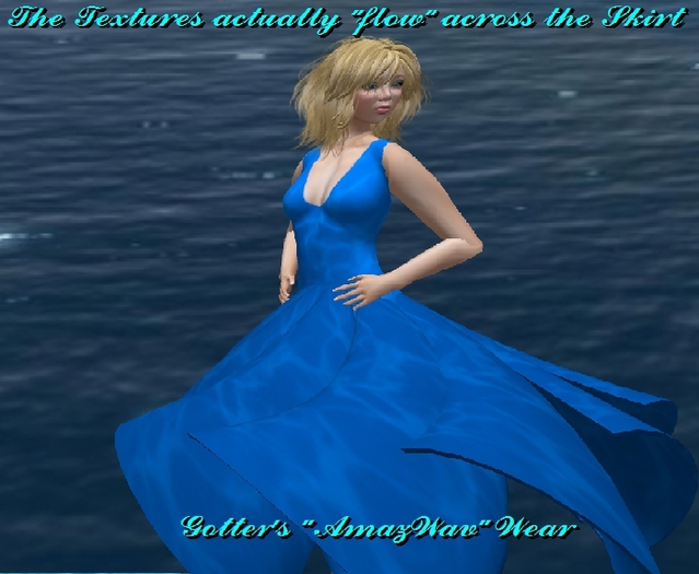 AmazWav Blue Sea dress