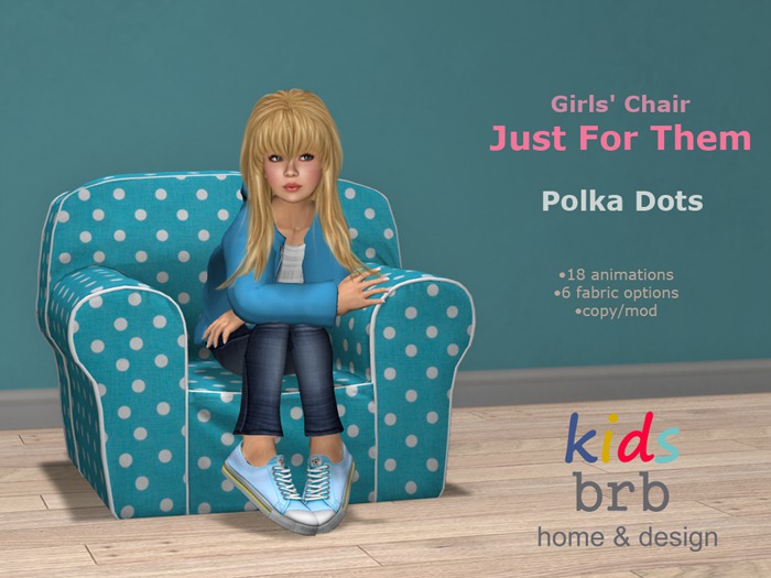 Girls' Chair - Just For Them - Polka Dots