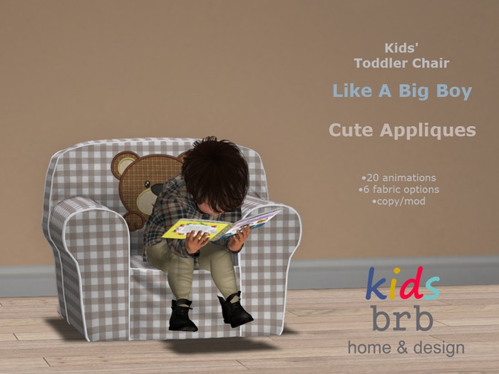 Kids' Toddler Chair - Like A Big Boy - Cute Appliques