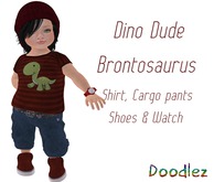 Doodlez Dino Dude Set~Brontosaurus