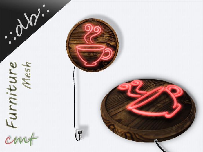 ::db:: Hot Coffee Neon Sign red