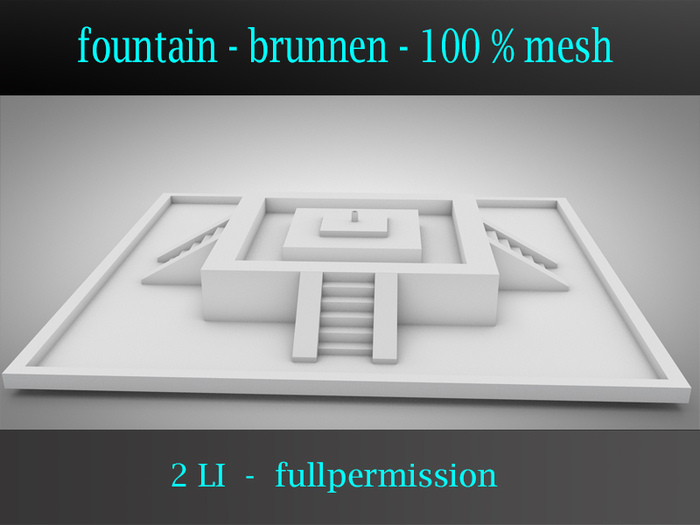 fountain - brunnen - mesh - builder edition