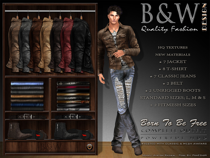 B&W - Born To Be Free - Complete Outfit