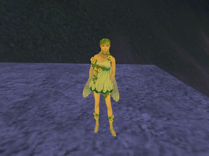 Gold Meadow Fairy Tiny Mesh Avatar