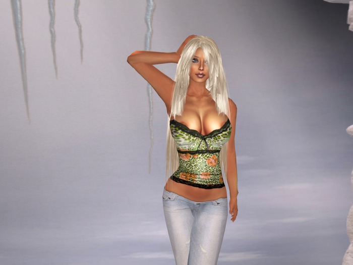 flowerleo top orange