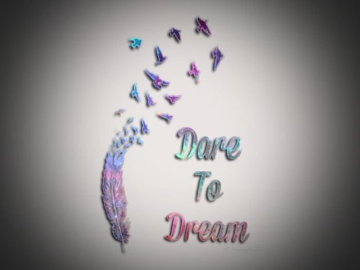'STUFF.' - 'Dare To Dream' Wall Sticker