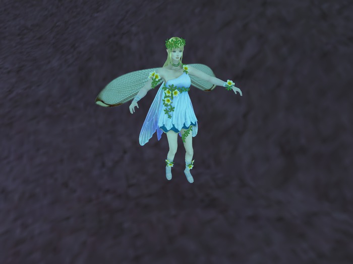 Blue Meadow Fairy Tiny Mesh Avatar