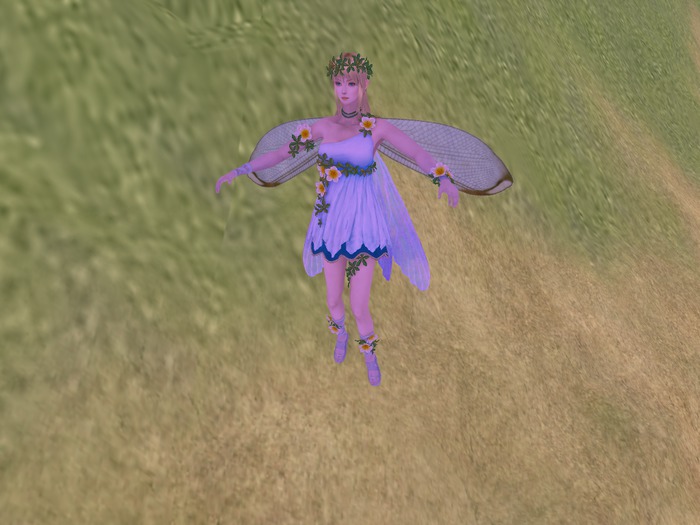 Purple Meadow Fairy Tiny Mesh Avatar