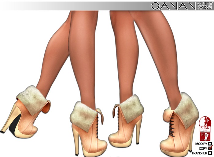 ❀CANAN - Slink  Winter Boot's Rigged Mesh 01❀
