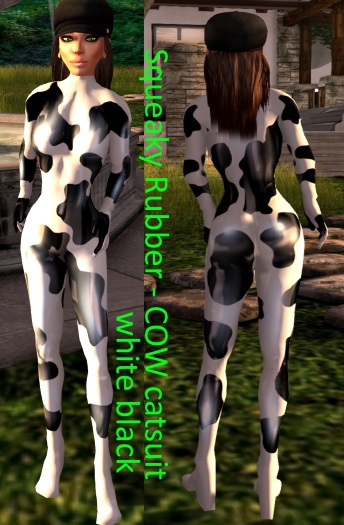 SR - Catsuit Cow BW