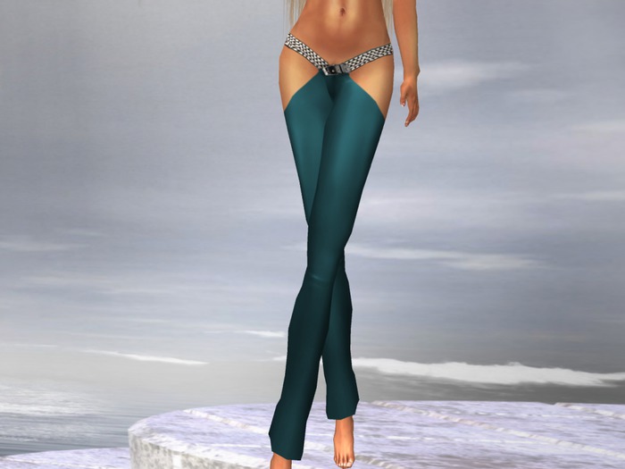 Xside leather pants(green)