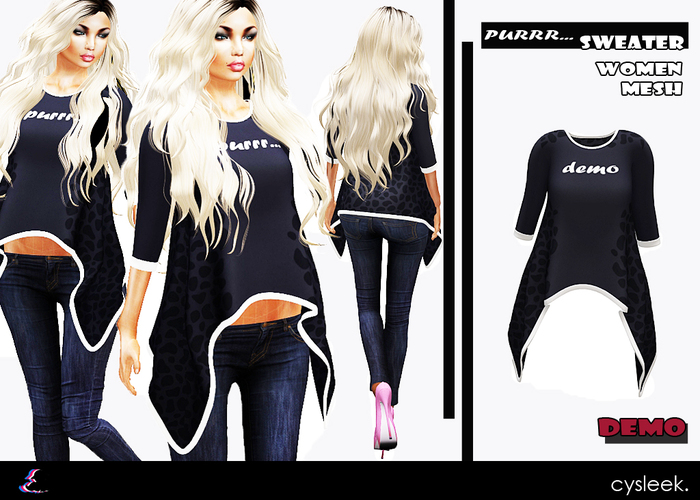 ~Cysleek =^.-=~Purrr Sweater DEMO