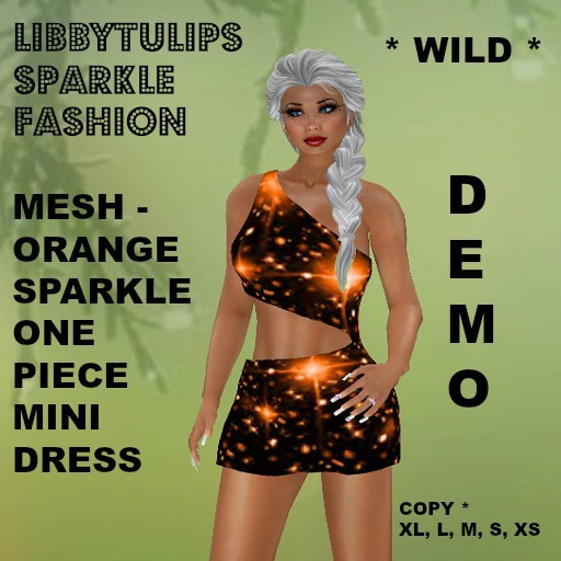 * Wild * DEMO Sparkle Mini Dress - Mesh