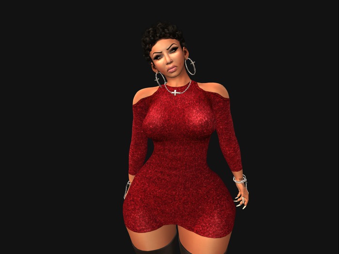 !!Testimony!! GetEm Dress RedGlitz