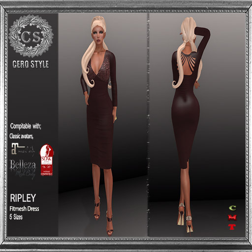 CERO STYLE Ripley Fmesh Dress Bordeux