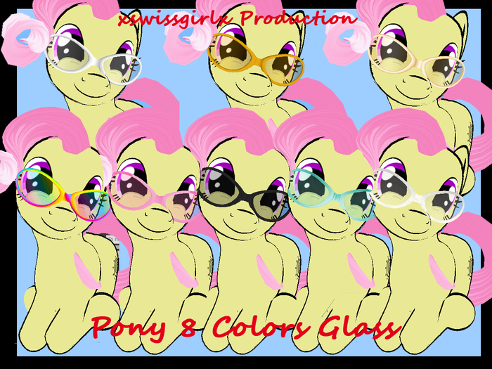 Pony 8 Colors Glass