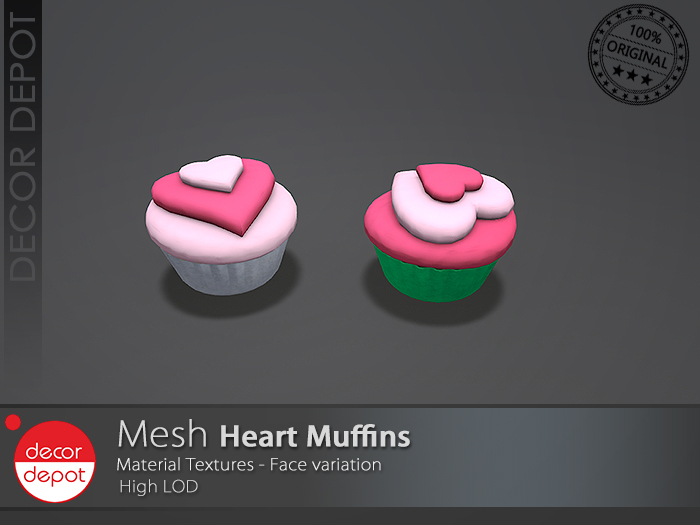 [DD] - FULL PERM Heart Muffin