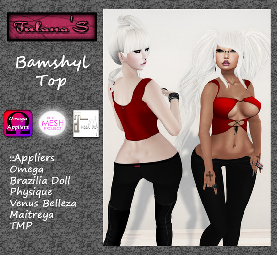 ::Fulana'S:: Bamshyl Top - Red