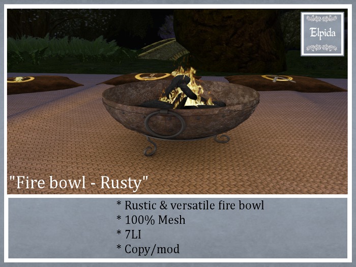 [ELPI] Fire Bowl - 7 LI - Rusty - Boxed