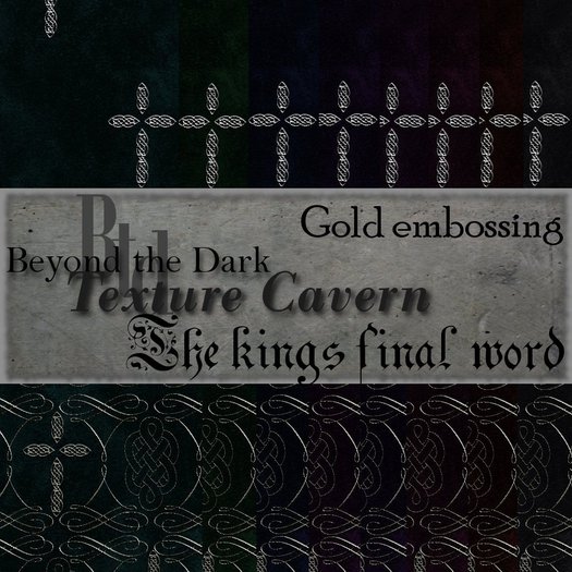 BtD {Textures}The king's final word {Gold embossing} {boxed}